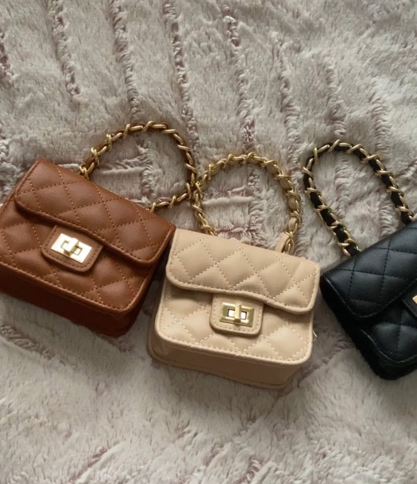 Urban Queens Brand Nude Mini Bag & Belt Set